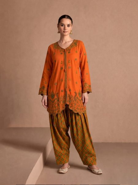2-Piece Embroidered Suits