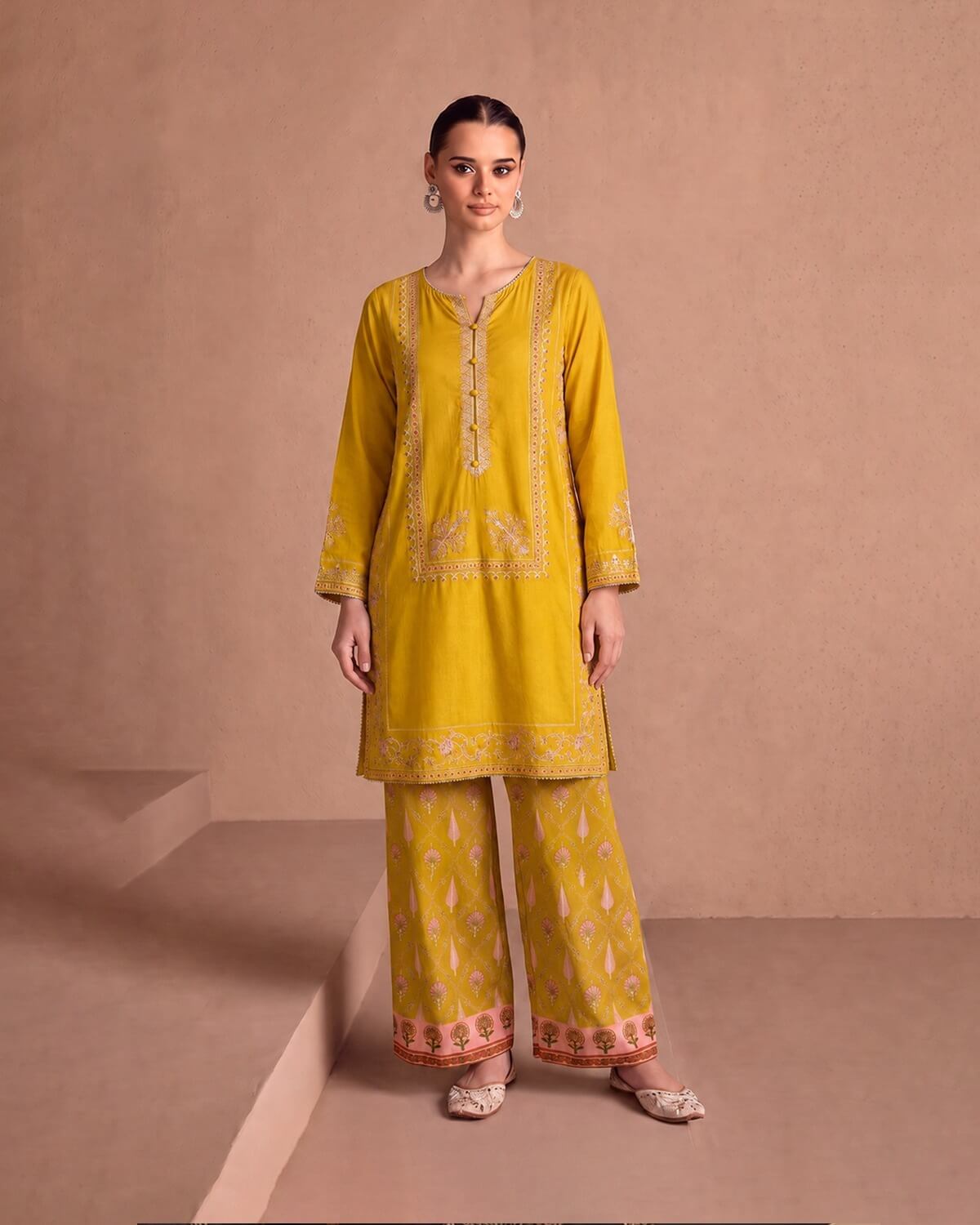 Apple Mist Embroidered Lawn 2-Piece Suit