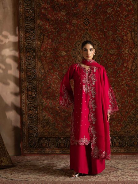 Razzmatazz Embroidered 3-Piece Suit | Samia Aqsa Collection